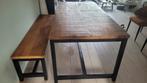 Eettafel met bankje, Ophalen, 50 tot 100 cm, Zo goed als nieuw, Vijf personen of meer