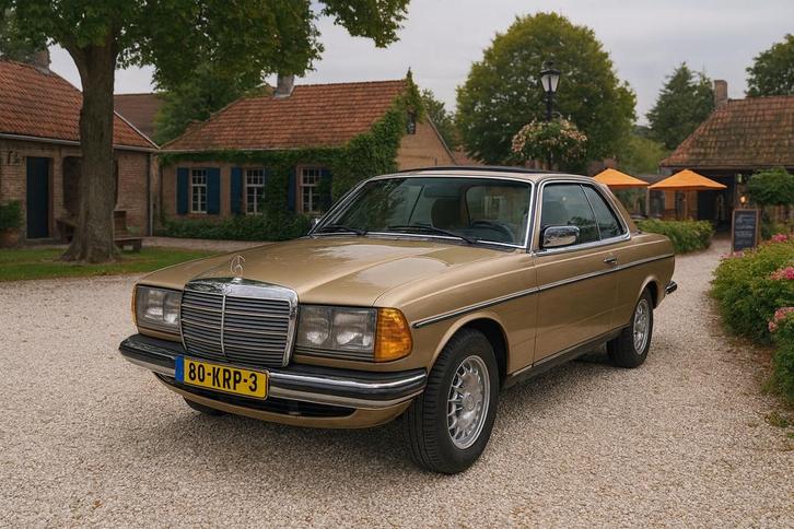 Mercedes-Benz 200-Serie 230 CE Coupe 1984 Beige Oldtimer, Auto's, Mercedes-Benz, Bedrijf, 200-Serie, Benzine, Euro 5, Coupé, Handgeschakeld