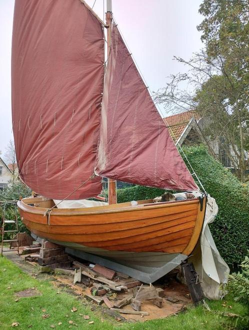 Zweedse zeil sloep smakkejolle  snipa overnaads hout ., Watersport en Boten, Open zeilboten, Zo goed als nieuw, Overige typen