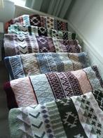 Diverse handgemaakte woondekens  ca 140/175 dubbel gehaakt, Huis en Inrichting, Woonaccessoires | Plaids en Woondekens, Ophalen