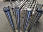 zware RVS tafelpoten+bevestigingsplaat 3x stelpoot +1xvaste, Ophalen of Verzenden, Gebruikt