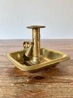 Kandelaar / blaker met dover - messing, Antiek en Kunst, Antiek | Kandelaars, Ophalen of Verzenden, Koper of Brons