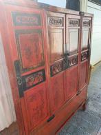 *UNIEK* Chinees handbeschilderde Buffetkast antiek, Ophalen, Gebruikt, 25 tot 50 cm, 150 tot 200 cm