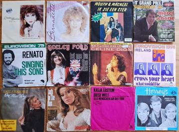"Eurosong - Songfestival" Vinyl Singles ( 70X Internationaal beschikbaar voor biedingen