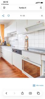 Gratis witte keuken - Zelf demonteren, Huis en Inrichting, Keuken | Complete keukens, Ophalen, Gebruikt, Wit, Enkelwandige keuken