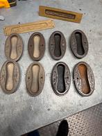 Antieke IJzeren Schuifdeur Handgrepen, Doe-het-zelf en Verbouw, Hang- en Sluitwerk, Ophalen, Gebruikt, IJzer, Schuif of Grendel