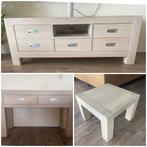 Mooi stevig eikenhouten meubelset in white wash, Ophalen