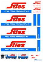 Vrachtauto decal 1:50 Sties Termo transport ( combi ), Hobby en Vrije tijd, Verzenden, Nieuw, Bus of Vrachtwagen, Overige merken