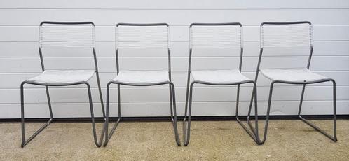 3 x Ikea Melker Spaghetti chairs wit draad stoelen design, Huis en Inrichting, Stoelen, Zo goed als nieuw, Vijf, Zes of meer stoelen