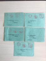 Briefkaarten 1953/54 gericht Stoomboot Reederij op de Lek, Ophalen of Verzenden, Gebruikt, Trein, Kaart of Prent