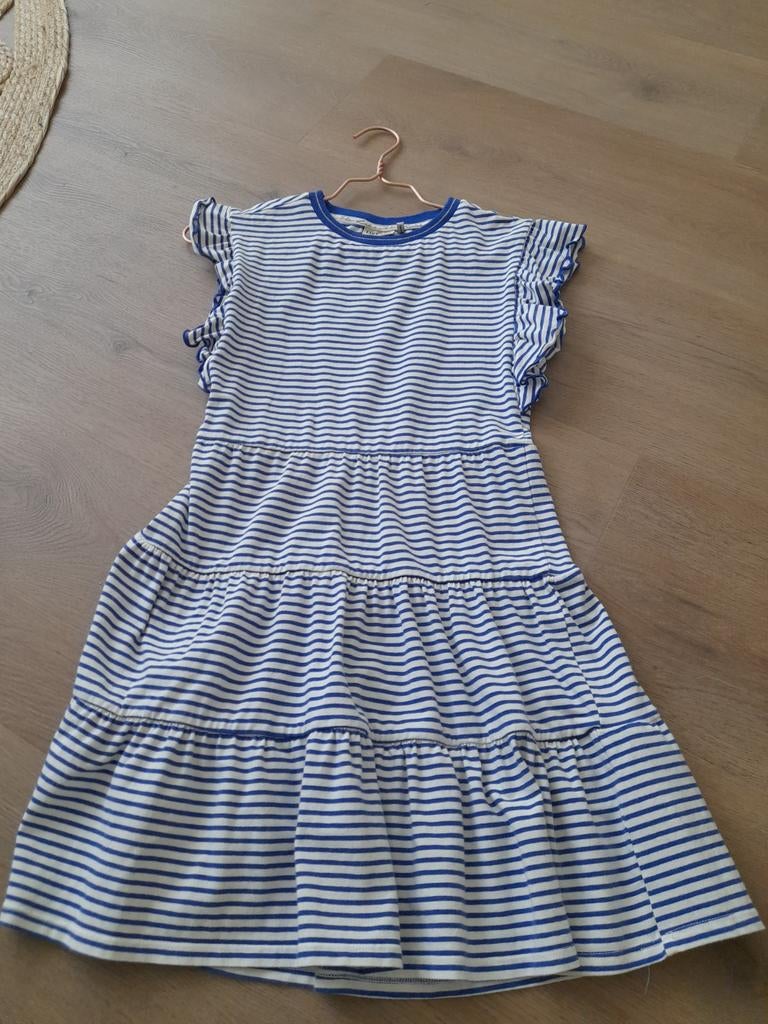 Bijna gratis zgan Meisjes Like Flo jurk blauw wit 146, Kinderen en Baby's, Kinderkleding | Maat 146, Meisje, Ophalen of Verzenden