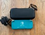 Nintendo Switch Lite Turquoise, Ophalen of Verzenden, Turquoise, Zo goed als nieuw, Met beschermhoes of tas