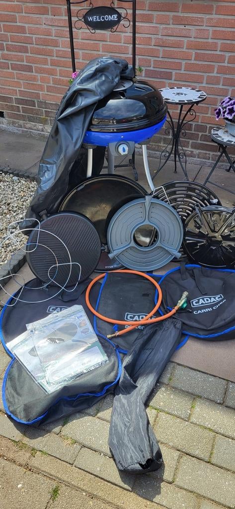 Zgan cadac skottelbraai carry chef zeer complete set, Ophalen of Verzenden, Nieuw