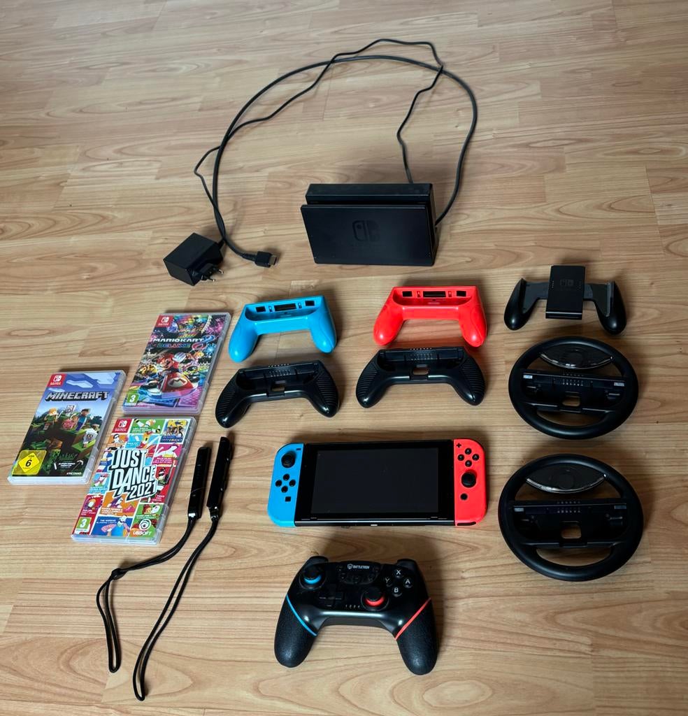 Nintendo Switch met spellen en controller, Spelcomputers en Games, Spelcomputers | Nintendo Switch, Ophalen, Met games, Zo goed als nieuw