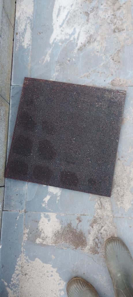 Rubber tegels, Tuin en Terras, Ophalen of Verzenden, Rubber, Overige typen