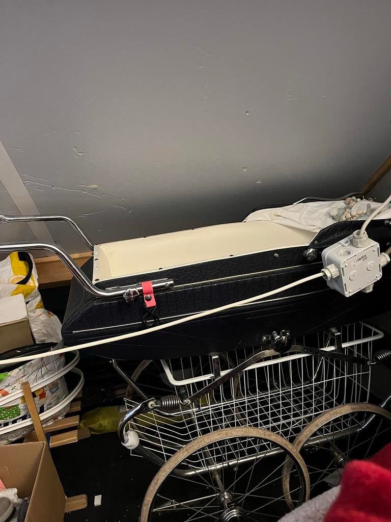 Ouderwetse kinderwagen, Kinderen en Baby's, Kinderwagens en Combinaties, Gebruikt, Met reiswieg, Ophalen, Kinderwagen