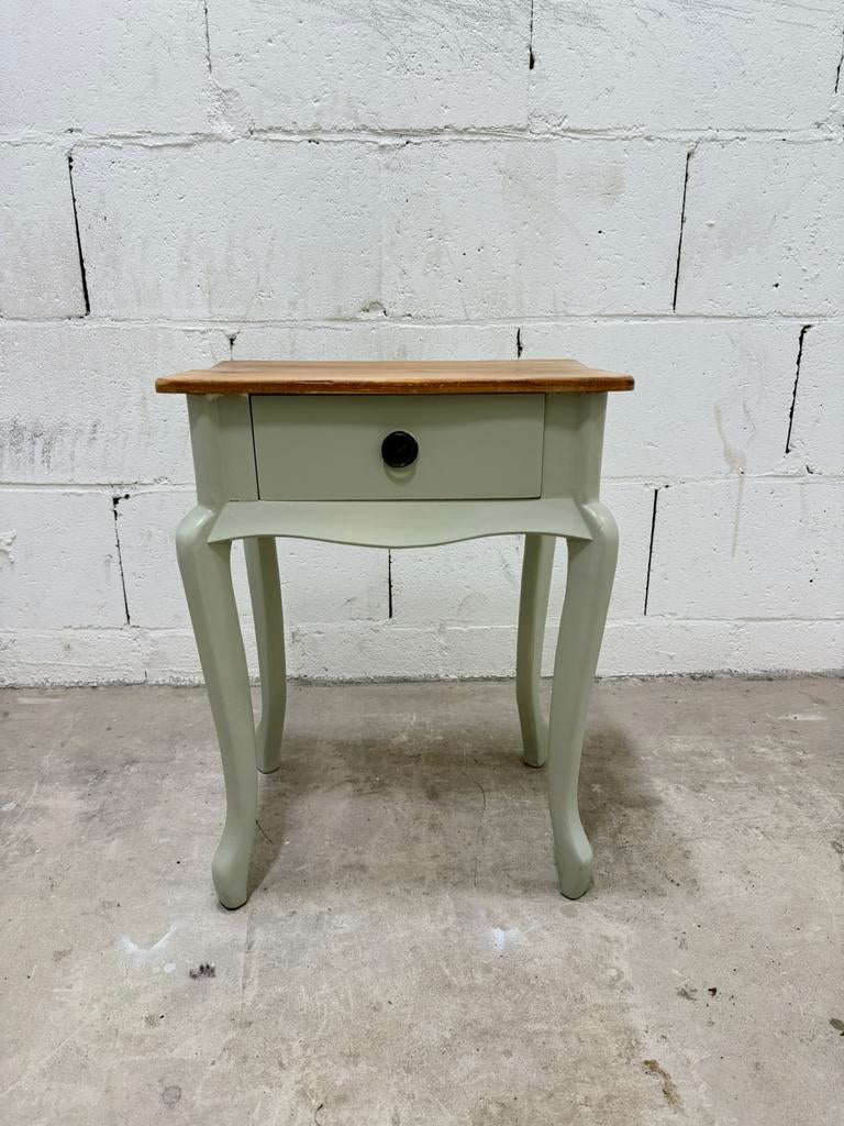Sidetable met lade, Hout, Ophalen, Minder dan 50 cm, Overige houtsoorten, Landelijk
