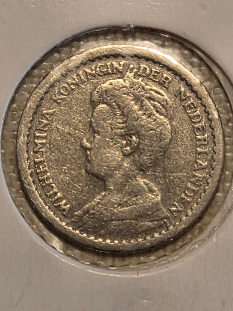 Zilveren 10 cent munt Koningin Wilhelmina 1912, Postzegels en Munten, Munten | Nederland, Zilver, Ophalen of Verzenden, 10 cent