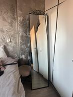 Staande spiegel met zwarte lijst, Ophalen, Zo goed als nieuw, 150 tot 200 cm, Rechthoekig