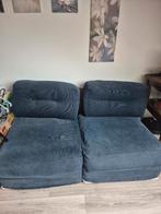 Zwarte bank, Ophalen, Tweepersoons, 75 tot 100 cm, Zo goed als nieuw