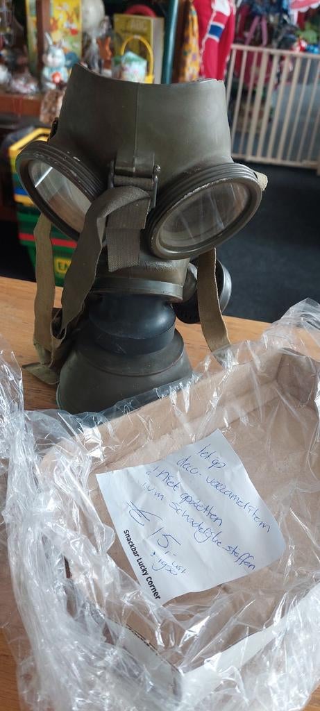 Vintage Gasmasker - Militair Verzamelobject, Verzamelen, Ophalen of Verzenden, Overige soorten, Overige gebieden, Overige typen