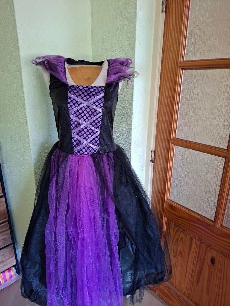 Fantasy jurk maat S - paars/zwart, elfia, Ophalen of Verzenden