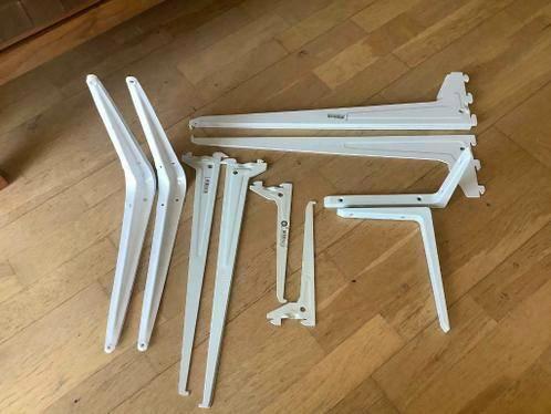 Duraline plankdragers F-drager plankhouders enkel metaal wit, Huis en Inrichting, Woonaccessoires | Wandplanken en Boekenplanken