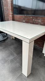 Hoogglans Wit Eettafel, Huis en Inrichting, Tafels | Eettafels, Ophalen of Verzenden, Rechthoekig, 150 tot 200 cm, 50 tot 100 cm