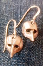 Venetiaanse pestmaskers oorbellen pest dokters, Verzenden, Zo goed als nieuw, Zilver, Zilver