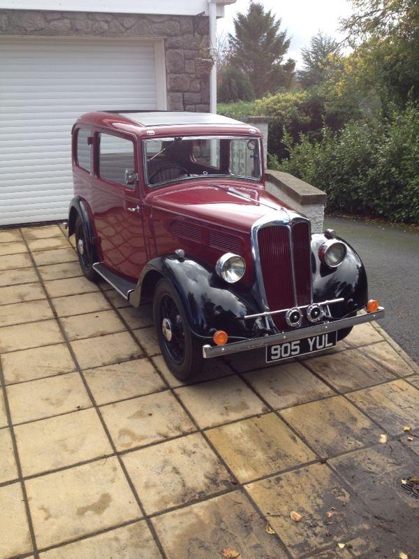 Te koop standard Nine, Auto's, Oldtimers, Particulier, Benzine, Rood, Bruin, Leder, Achterwielaandrijving, Ophalen