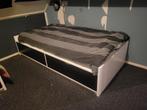 Twee 1 persoonsbedden wit-zwart, Ophalen, Gebruikt, 90 cm, Eenpersoons