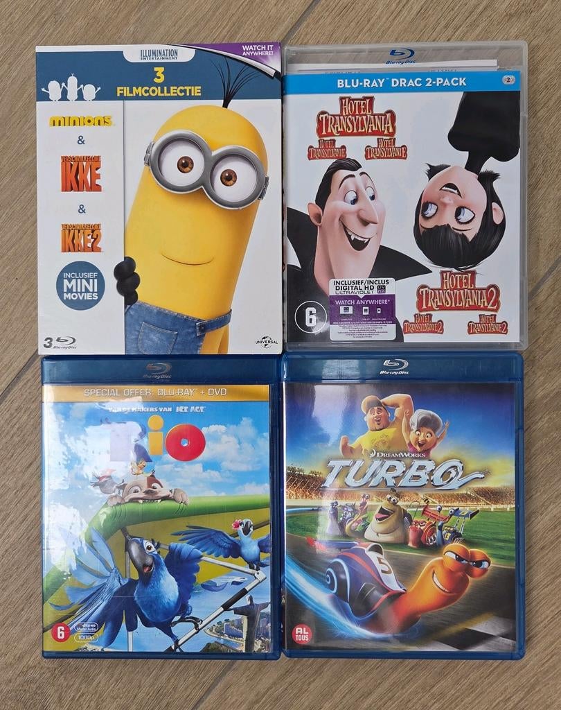 Te koop: Animatie films op blu-ray, o.a. Hotel Transylvania, Ophalen of Verzenden, Zo goed als nieuw