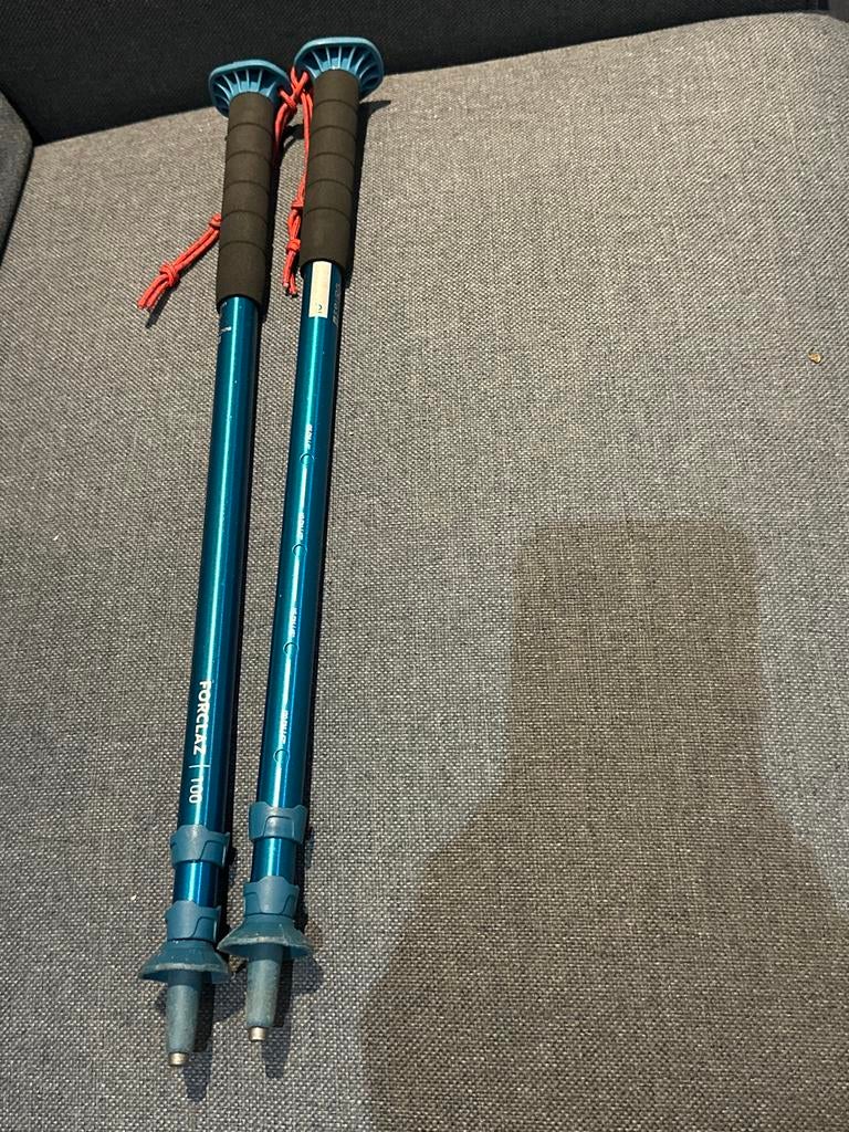 Forclaz 100 Wandelstokken - Blauw, Sport en Fitness, Bergsport en Wandelen, Ophalen of Verzenden, Gebruikt, Wandelstok