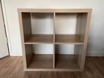 IKEA kast Kallax - eiken kleur - 4 vakken 77x77 cm, Huis en Inrichting, Kasten | Wandmeubels, Ophalen, Zo goed als nieuw, Minder dan 150 cm