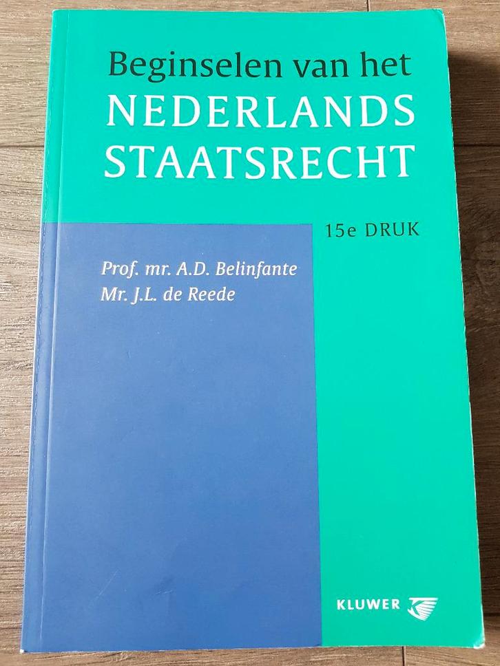 Boek HBO / WO : Beginselen van het Nederlands Staatsrecht, Boeken, Studieboeken en Cursussen, Gelezen, HBO, Alpha, Ophalen of Verzenden