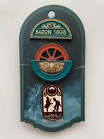 Efteling pin set Baron 1898 op kaartje EPP 492/493/494, Verzamelen, Efteling, Ophalen of Verzenden, Nieuw, Button of Speldje