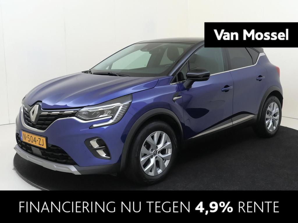 Renault Captur 1.0 TCe 90 PK Intens Navigatie | Climate Cont, Auto's, Renault, Voorwielaandrijving, Stof, Gebruikt, Blauw