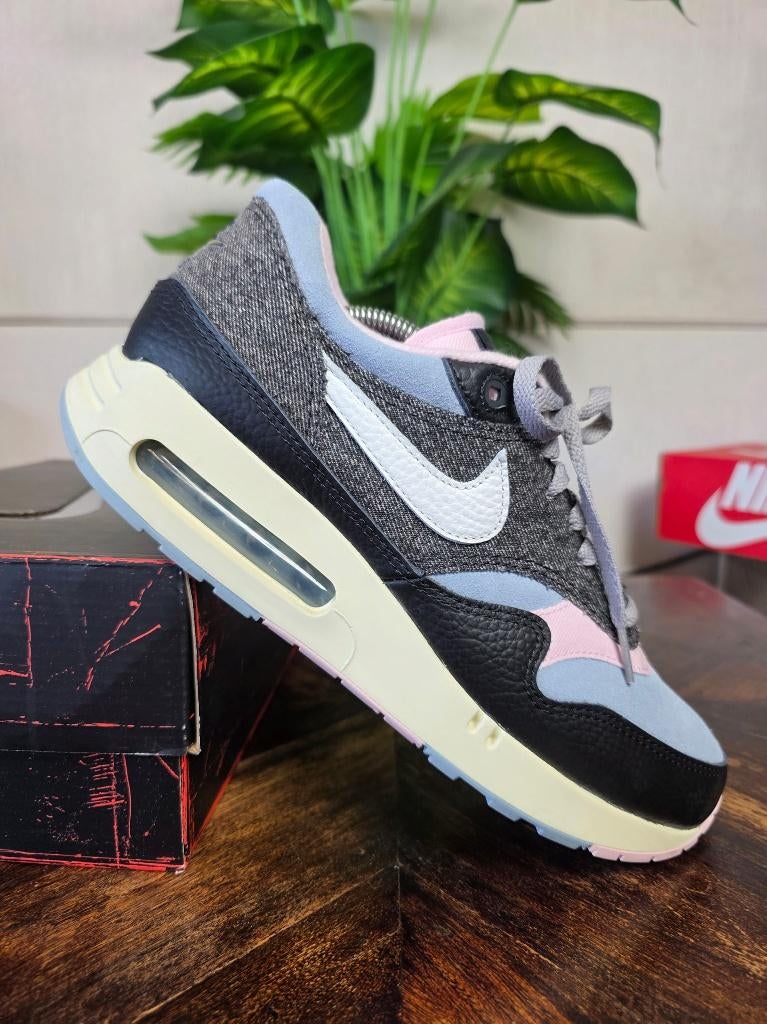 Nike Air Max 1 '86 OG Big Bubble Black Denim maat 44,5, Zwart, Nike, Ophalen of Verzenden, Nike