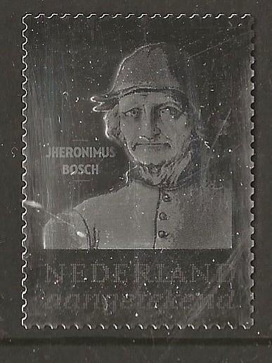 Zilveren persoonlijke zegel Jeronimus Bosch, postfris, Ophalen of Verzenden, Postfris