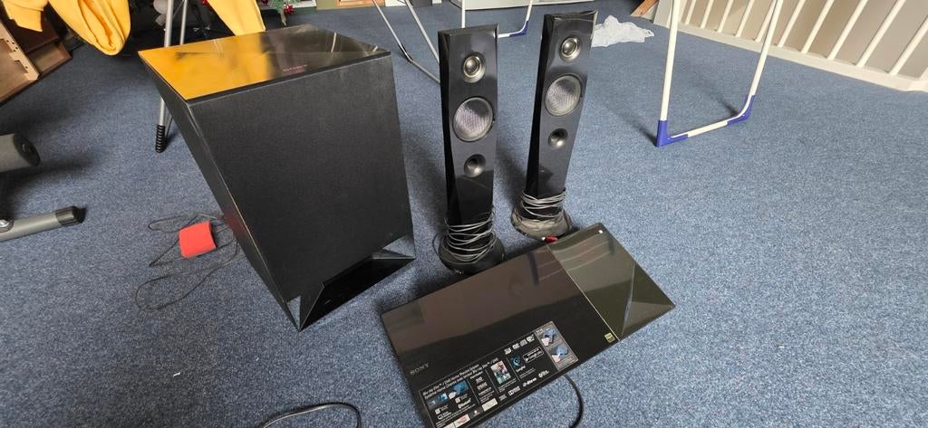 Sony home cinema systeem met dvd en blu-Ray, Bluetooth., Audio, Tv en Foto, Home Cinema-sets, Gebruikt, Blu-ray-speler, 2.1-systeem