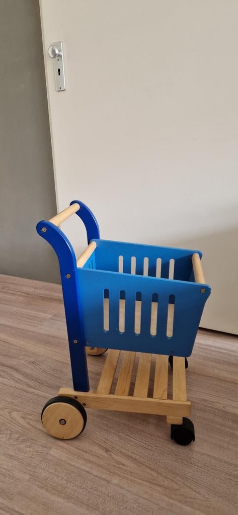 Houten loopwagen / winkelwagen in goede staat, Ophalen of Verzenden, Gebruikt, Jongen of Meisje