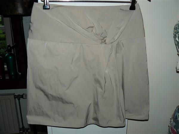 A1723 Josephine & Co mt 36 rok kiezel beige, Kleding | Dames, Rokken, Zo goed als nieuw, Maat 36 (S), Beige, Boven de knie, Verzenden