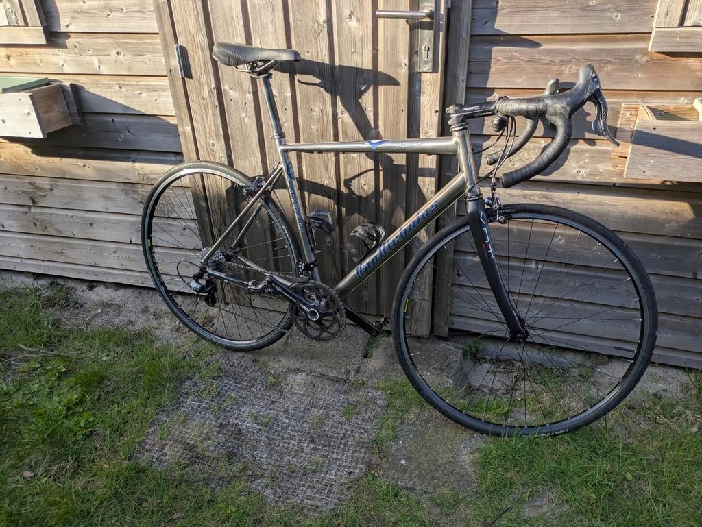 Van Nicholas Zephyr titanium racefiets maat 56 cm, Zo goed als nieuw, Meer dan 20 versnellingen, 53 tot 57 cm, Overige merken