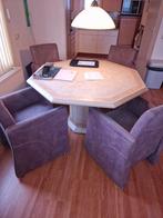 Eet tafel met vier stoelen, Ophalen