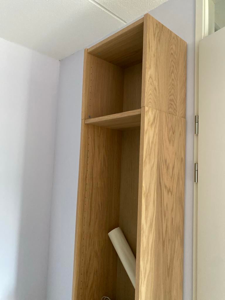 Billy boekenkast met extra opzetstuk, Met plank(en), Minder dan 50 cm, 200 cm of meer, Ophalen of Verzenden