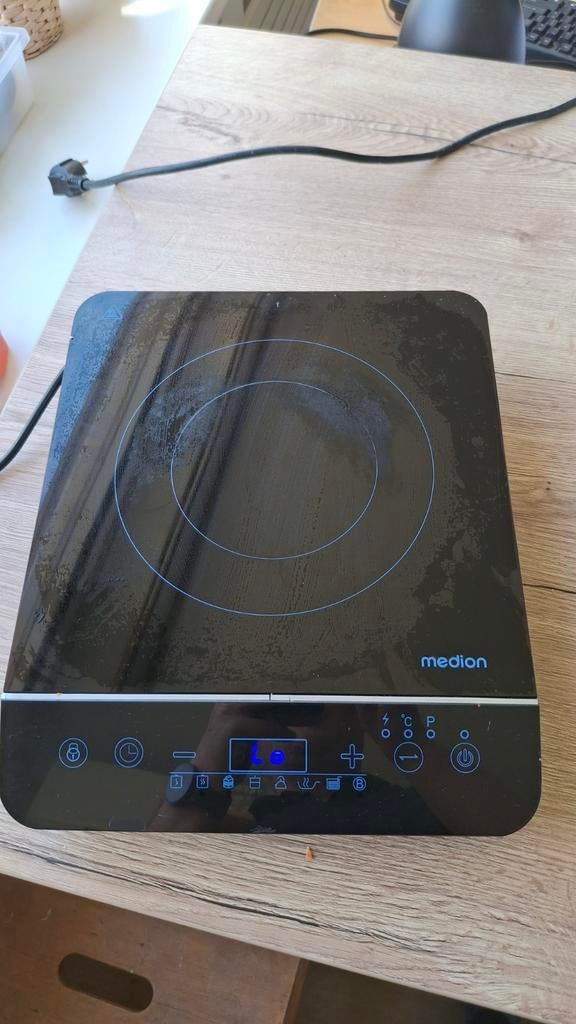 Medion inductiekookplaat 2000watt, Witgoed en Apparatuur, Kookplaten, Ophalen, Vrijstaand, Inductie, 3 kookzones of minder