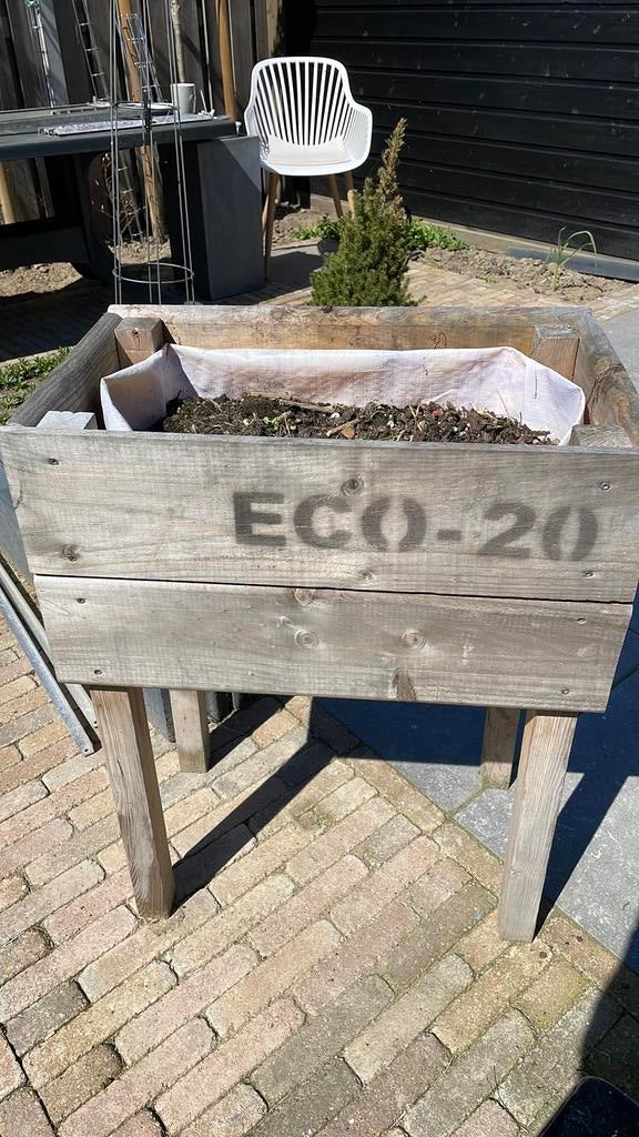 Moestuinbak diep 35x breed 56x hoog 75cm bakhoogte 30cm, Tuin en Terras, Bloembakken en Plantenbakken, Ophalen, Zo goed als nieuw