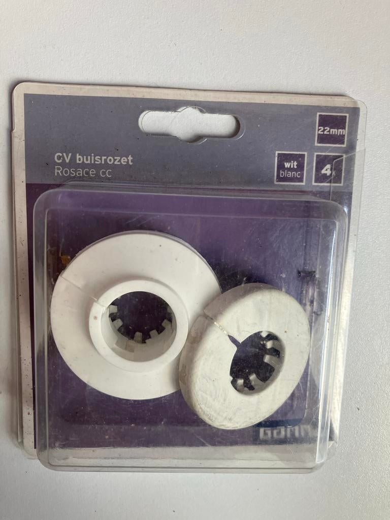 CV buisrozet Rosace cc 22mm wit, Ophalen, Nieuw, Kunststof, Overige typen