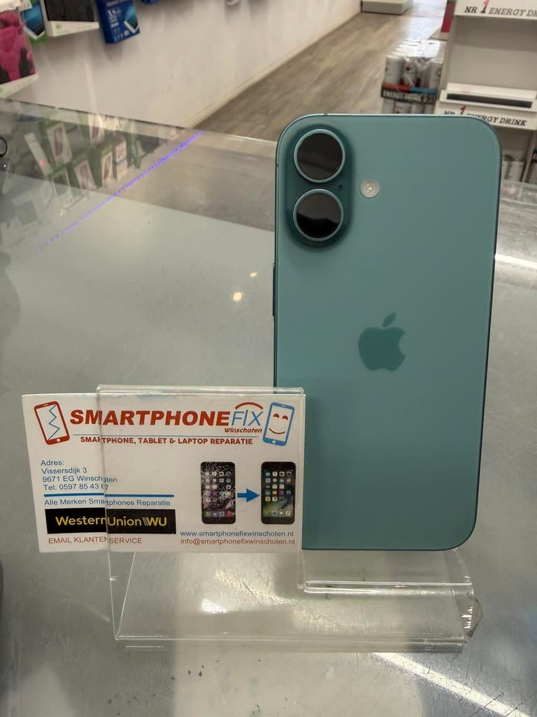 iphone 16 128gb batt 99%+apple garantie, 99 %, Apple, IPhone 16, Ophalen of Verzenden