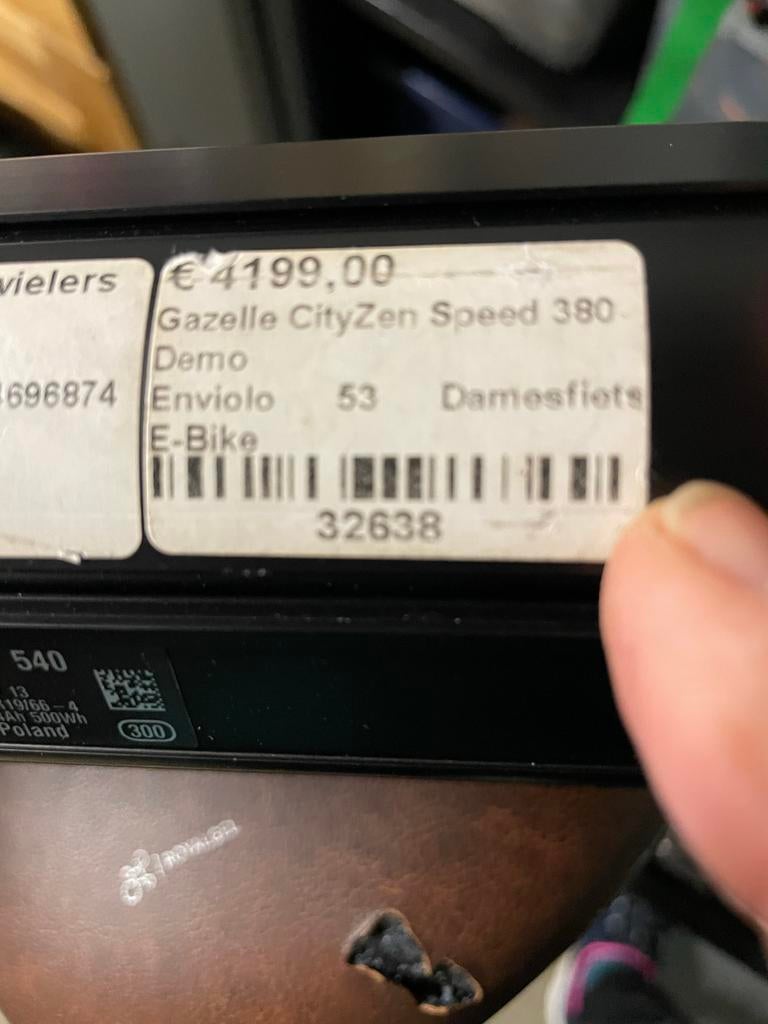Gazelle CityZen Speed 380 Pedelec, maat 53, 2 accu's, Fietsen en Brommers, Elektrische fietsen, Gebruikt, Ophalen of Verzenden